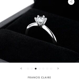 SILLA MOISSANITE RING- 0.42 CARAT DEF-COLOR GEMSTONE